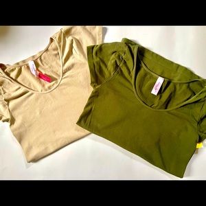 🆕 Bundle Luxe Junkie Cap Sleeve Tops (2) Sz: OS